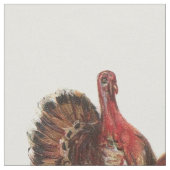 Niedlich Pilgrim Turkey Pumpkin Herbstlaub Stoff (Nahaufnahme)