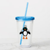 Niedlich Pinguin Acryltrinkbecher (Rückseite)