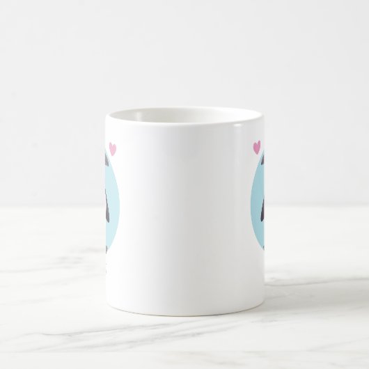 Niedlich Pinguin Boyfriend Matching Personalisiert Kaffeetasse (Mittel)