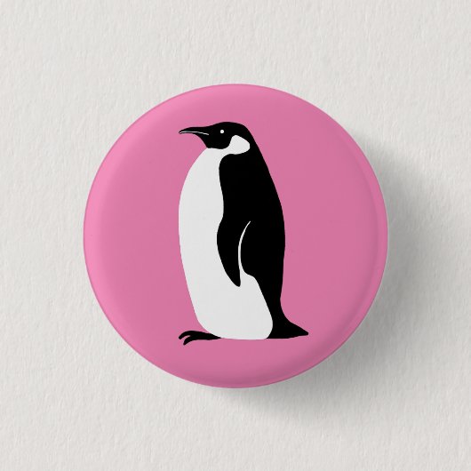 Niedlich Pinguin Button (Vorderseite)