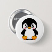 Niedlich Pinguin Button (Vorne & Hinten)