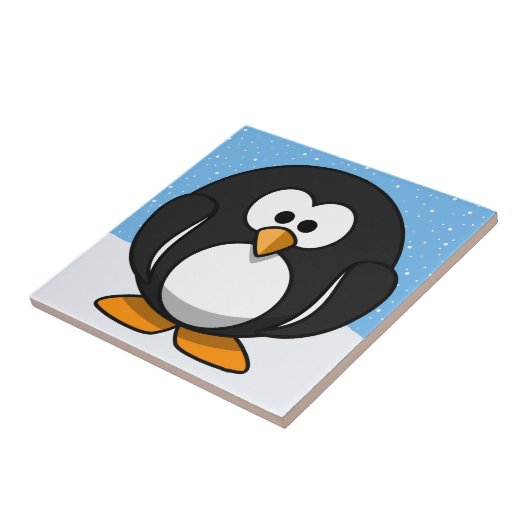 Niedlich Pinguin Fliese (Seite)