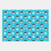 Niedlich Pinguin Geschenkpapier Set (Vorderseite 3)