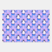 Niedlich Pinguin Geschenkpapier Set (Vorderseite)