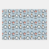 Niedlich Pinguin Geschenkpapier Set (Vorderseite)