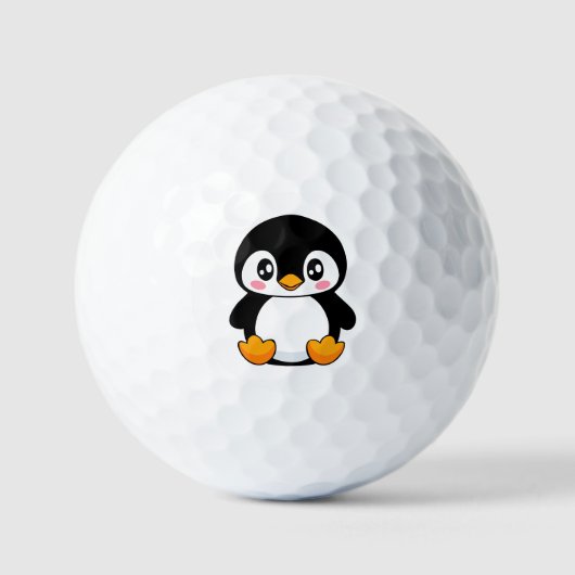 Niedlich Pinguin Golfball (Vorderseite)