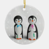 Niedlich Pinguin Keramik Ornament (Vorne)