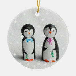 Niedlich Pinguin Keramik Ornament