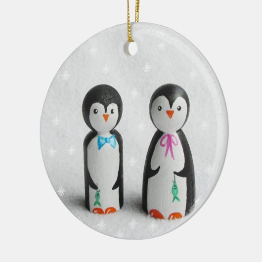 Niedlich Pinguin Keramik Ornament (Links)