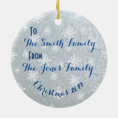 Niedlich Pinguin Keramik Ornament (Hinten)