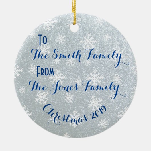 Niedlich Pinguin Keramik Ornament (Hinten)