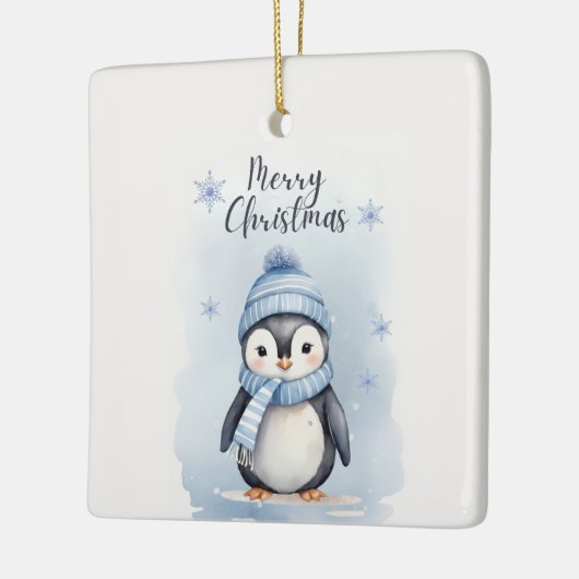 Niedlich Pinguin Keramikornament (Links)