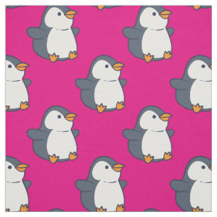 Niedlich Pinguin Kinder Cartoon Pink Girls Stoff