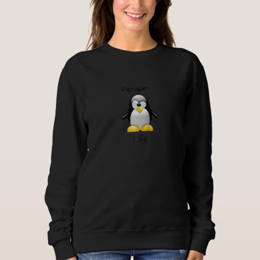 Niedlich Pinguin Life Raglan Sweatshirt (Vorderseite)