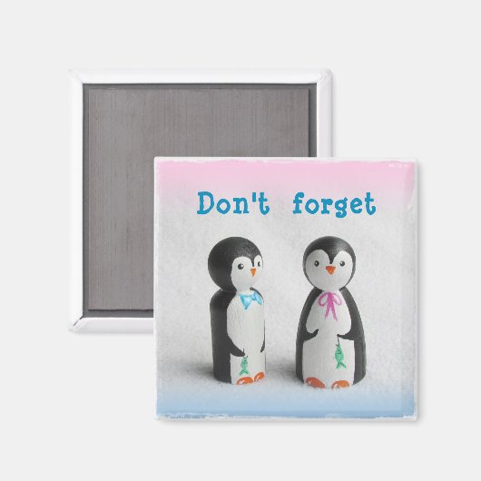 Niedlich Pinguin Magnet (Vorderseite/Rückseite)