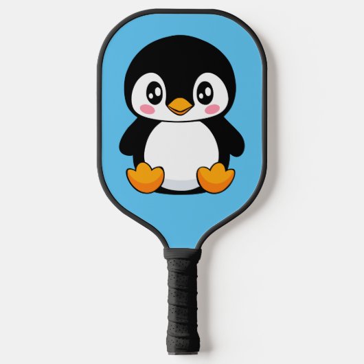 Niedlich Pinguin Pickleball Schläger (Vorderseite)
