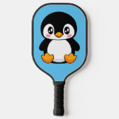 Niedlich Pinguin Pickleball Schläger (Rückseite)