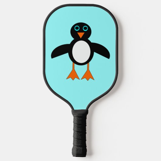 Niedlich Pinguin Pickleball Schläger (Rückseite)