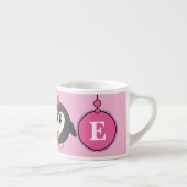 Niedlich Pinguin pinkgelb mit Sternenkind Espressotasse (Rechts)