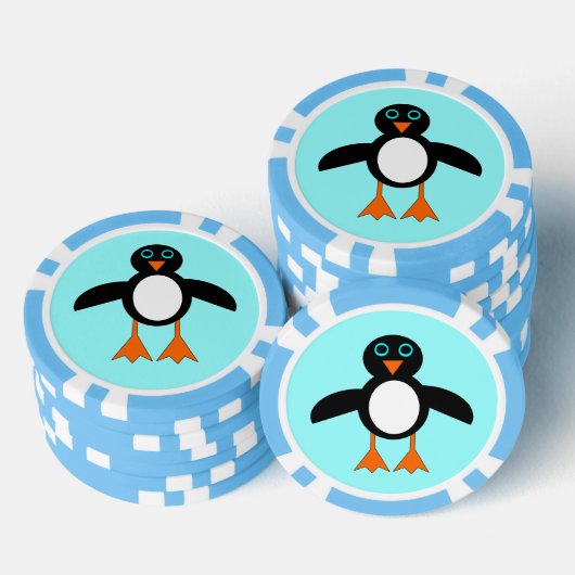 Niedlich Pinguin Pokerchips (Stapel)