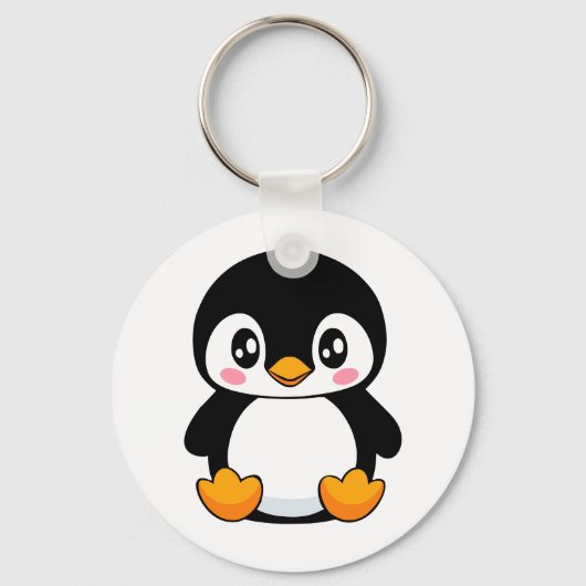 Niedlich Pinguin Schlüsselanhänger (Vorderseite)