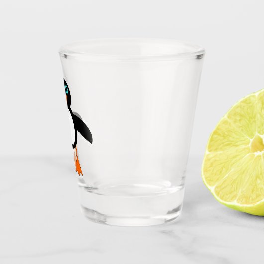 Niedlich Pinguin Schnapsglas (Rechts)