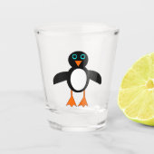 Niedlich Pinguin Schnapsglas (Vorderseite)