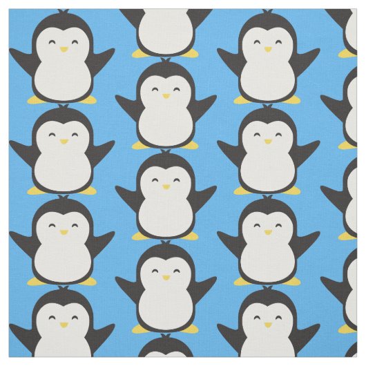 Niedlich Pinguin Stoff (Muster)