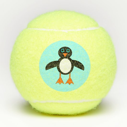 Niedlich Pinguin Tennisbälle (Vorderseite)