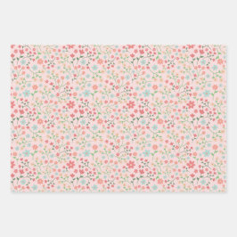 Niedlich Pink Ästhetische Frühjahrs-Osterthema Geschenkpapier Set