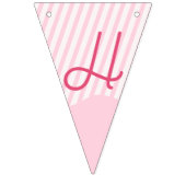 Niedlich Pink Axolotl Boba Tea Girl Wimpelkette (Zweite Fahne)