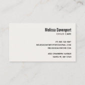 Niedlich-Pink-Baby-Elefant und Rose-Grenze Visitenkarte (Rückseite)