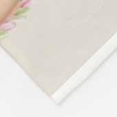 Niedlich Pink Baby Foto Rainbow Name Personalisier Fleecedecke (Ecke)