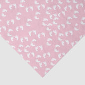 Niedlich Pink Baby Girl FootPrints Kinderdusche Seidenpapier (Detail)