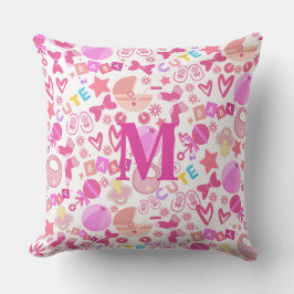 Niedlich Pink Baby Girl Kinderzimmer Muster person Kissen