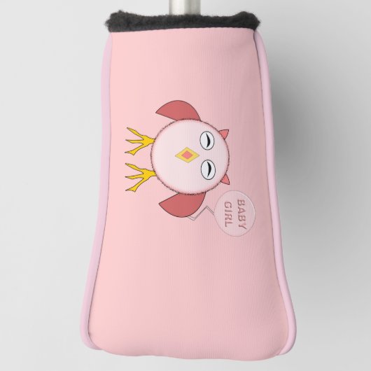 Niedlich Pink Baby Girl Owl Golf Putter Abdeckung Golf Headcover (Rotieren 90)
