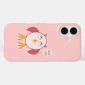 Niedlich Pink Baby Girl Owl iPhone Case (Rückseite (Horizontal))