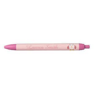 Niedlich Pink Baby Girl Owl Personalisiert Pen Kugelschreiber