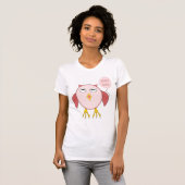 Niedlich Pink Baby Girl Owl T Shirt (Vorne ganz)