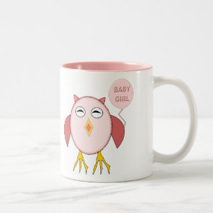 Niedlich Pink Baby Girl Owl Tasse