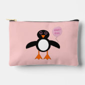 Niedlich Pink Baby Girl Penguin Zubehörtasche (Vorderseite)