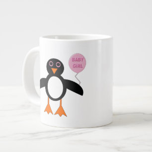 Niedlich Pink Baby Girl Pinguin Tasse