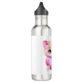 Niedlich Pink Baby Kitten Edelstahlflasche (Links)