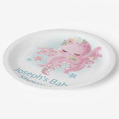Niedlich Pink Baby Octopus Napkins Pappteller (Schrägansicht)