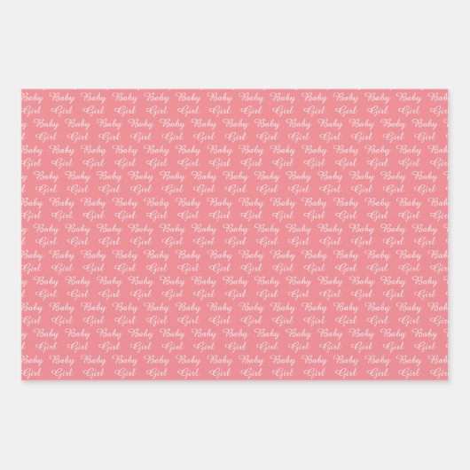 Niedlich Pink Baby Owl Custom Geschenkpapier Set (Vorderseite 2)