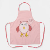 Niedlich Pink Baby Owl Schürze (Vorderseite)