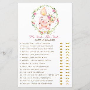 Niedlich Pink Baby Pig Pigment sagte er sagte, sie