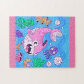Niedlich Pink Baby Shark Puzzle (Horizontal)