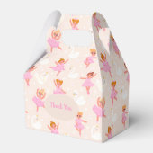 Niedlich Pink Ballerina Mädchen Personalisiert Geschenkschachtel (Rückseite)