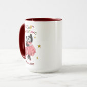 Niedlich Pink Ballett Tanz Panda Beary Weihnachten Tasse (Vorderseite Links)